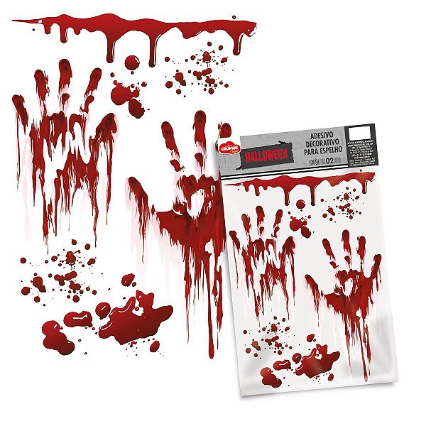 Adesivo Para Espelho Scary Night Halloween - 2 Un