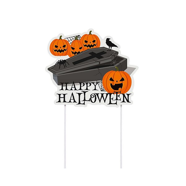 Topo de Bolo Travessuras Halloween 20,5cm - 1 Un