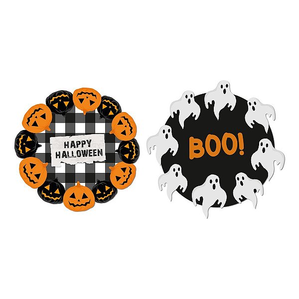 Sousplast Scary Night Colorido 34cm - 4 Un