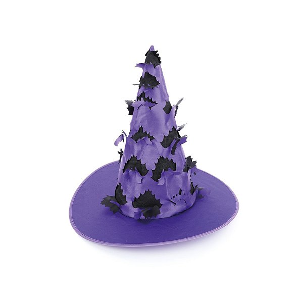 Chapéu Morcegos Roxo Halloween - Cromus - 1 Un
