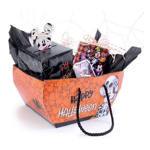 Cesta Com Alça Happy Halloween Disney Colorido
