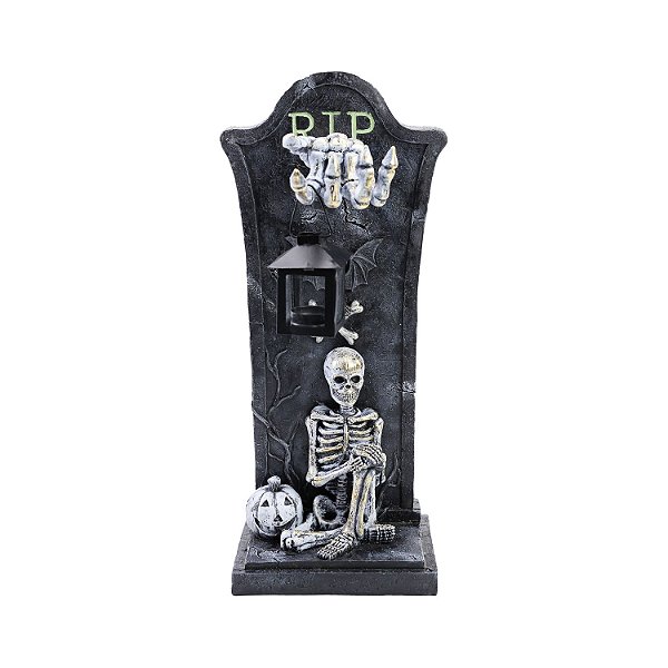 Lápide Sombria Amaldiçoada Halloween 17x39cm - 1 Un