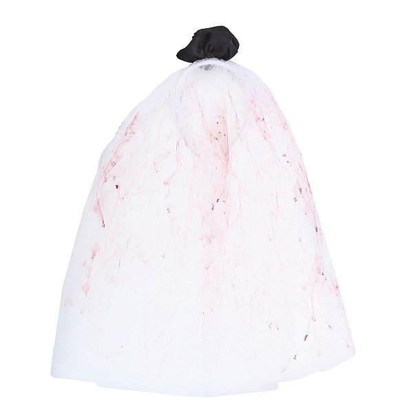 Véu Noiva Cadáver com Sangue Halloween - Cromus - 1 Un