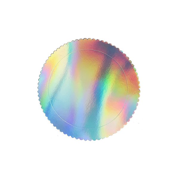 Cakeboard 21cm Furta Cor - Silver Plastic - 1 Un