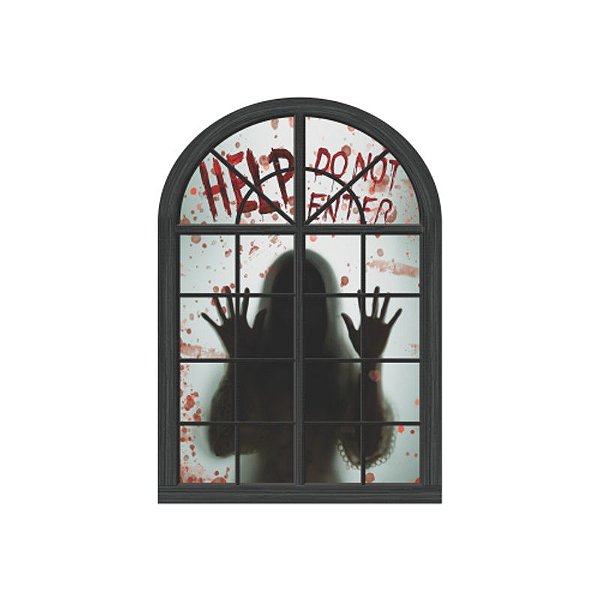 Painel Janela do Terror Assombrada - 1 Un