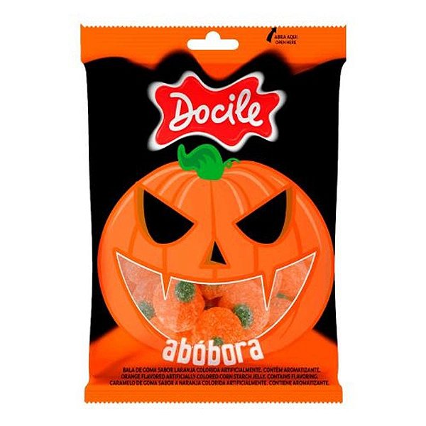 Bala de Gelatina Abóbroa Halloween 80g - Docile