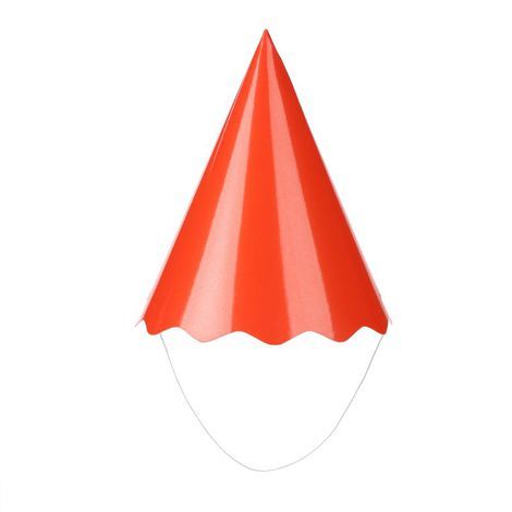 Chapeu Papel Liso Vermelho - Silver Plastic - 8 un