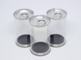 Enfeite Plastico Lata Alta Tipo Atum Prata 5cm x 7,5cm - 6 Unidades - Art Lille