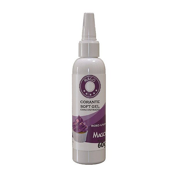 Corante Soft Gel Roxo Uva - 60g - Mago