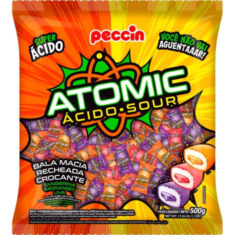 Bala Mastigável Atomic 500g - Peccin