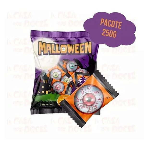 Pacote Marshmallow Olhos Zumbi - 250g - Florestal