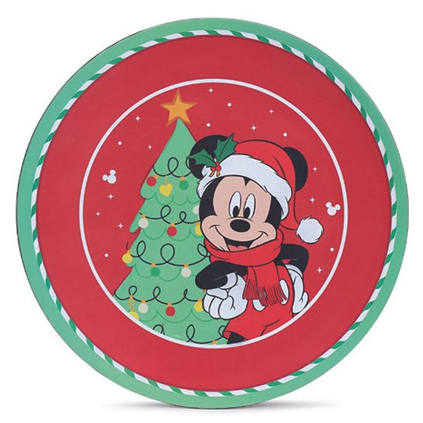 Sousplat Mickey com Árvore 33X33cm - 1 Un