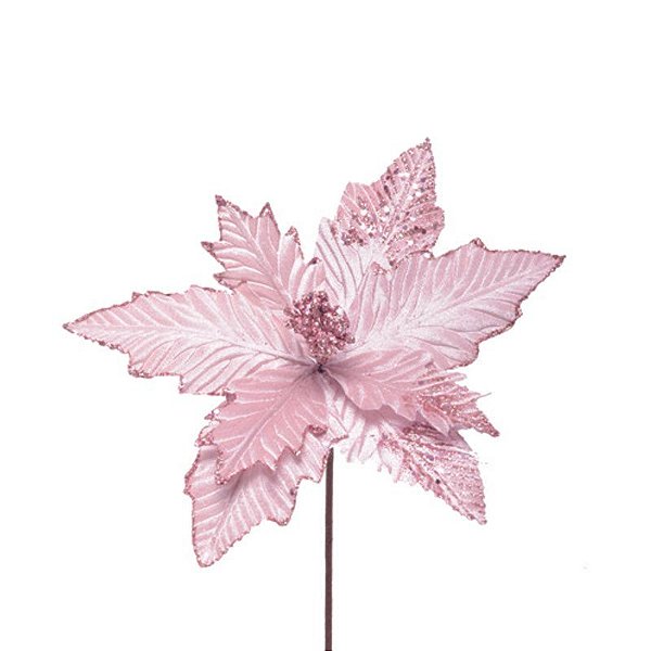 Poinsetia Rosa (Flor Cabo Curto) - 1 Un