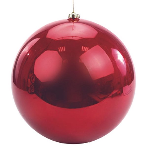 Bola Gigante Brilho Vermelho 20cm - 1 Un