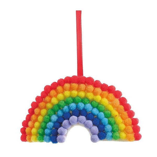 Enfeite Pendurar Arco-Íris 15cm - 1 Un