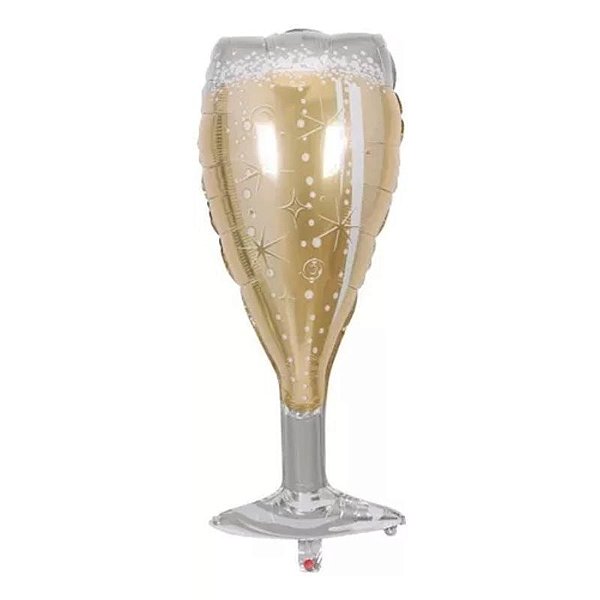 Balão Metalizado Taça de Champanhe 2 - 90 cm