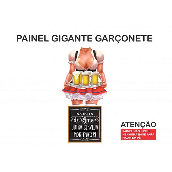 Painel Gigante Garçonete - 1 Un