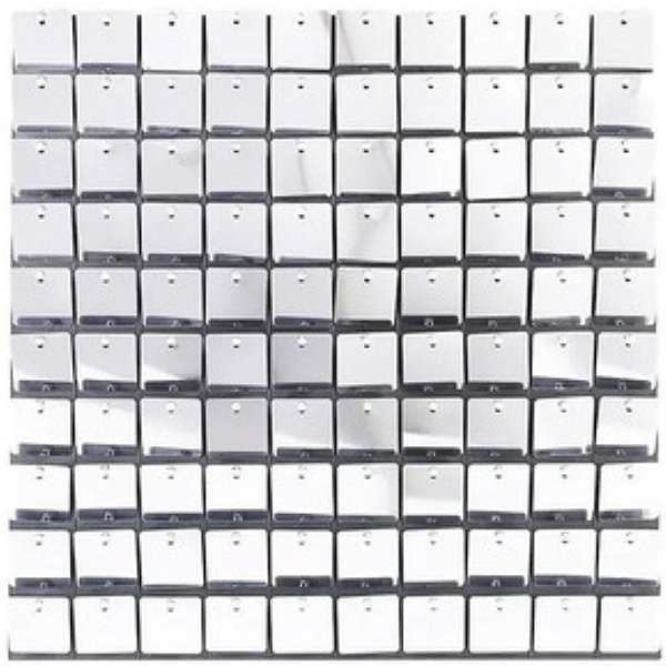 Painel Mágico Shimmer Wall Placa Prata 30x30