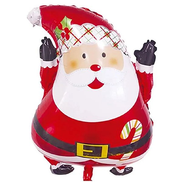 Balão Metalizado Papai Noel 60cm - 1 Un