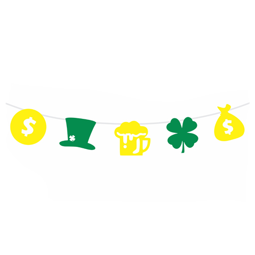 Bandeirola Decorativa St. Patrick's Day 2,8m - 1 unidade