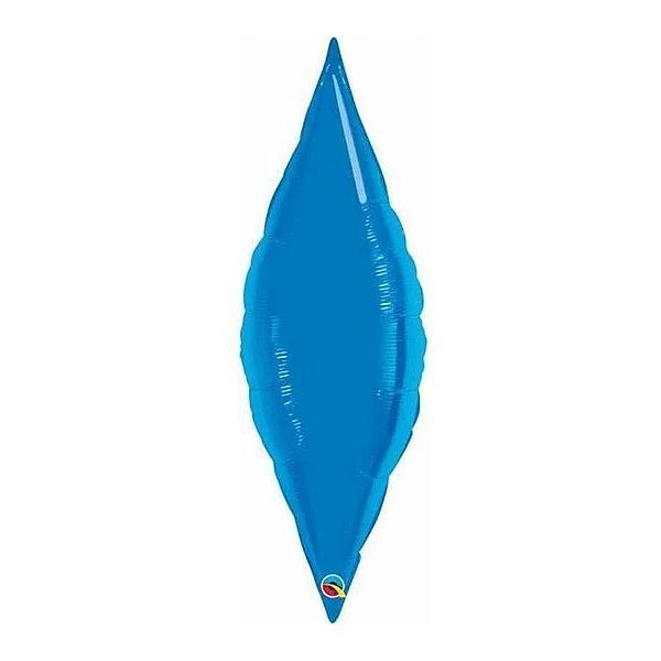 Balão Qualatex 27" - Taper - Azul Safira Metalizado Liso - 1 Un