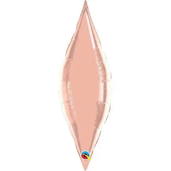 Balão Qualatex 38" - Taper - Rosê Metalizado Liso - 1 Un