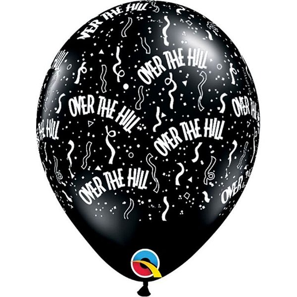 Balão Qualatex 11" - Qx Party Balloon Estampado - Over The Hill - 6 Un