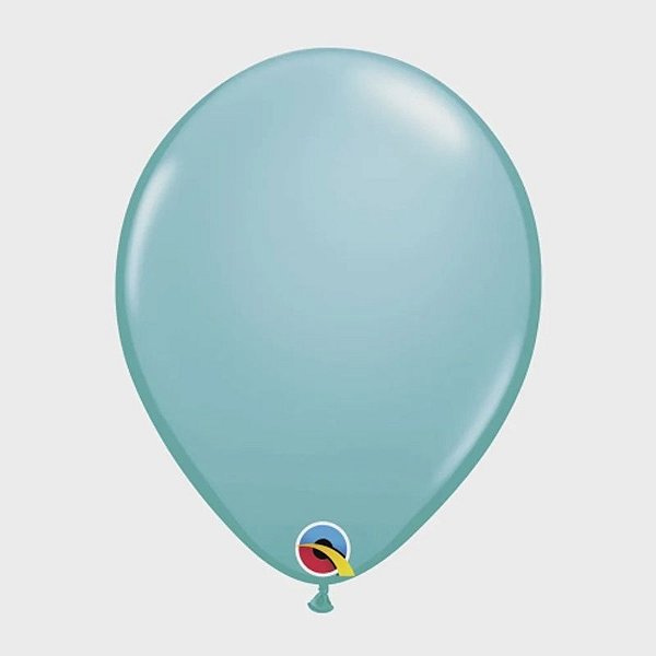 Balão Qualatex 11" - Qx Party Balloon Pkg Plain - Azul Caribe - 6 Un