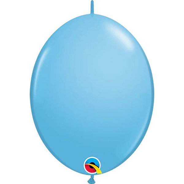 Balão Qualatex 6" - Q-Link Azul Claro - Liso Látex - 50 Un