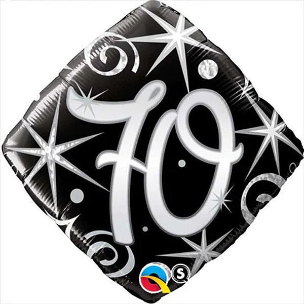 Balão Qualatex 18" - Diamante - 70-Faíscas E Espirais - 1 Un
