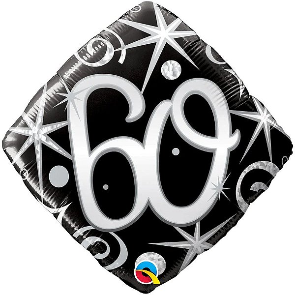 Balão Qualatex 18" - Diamante Solto - 60-Faíscas E Espirais - 1 Un