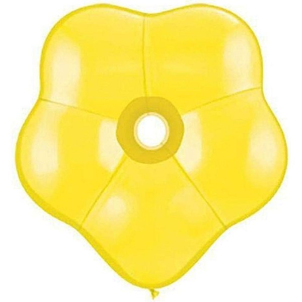 Balão Qualatex 6" - Geo Amarelo - Liso Látex Blossom - 50 Un