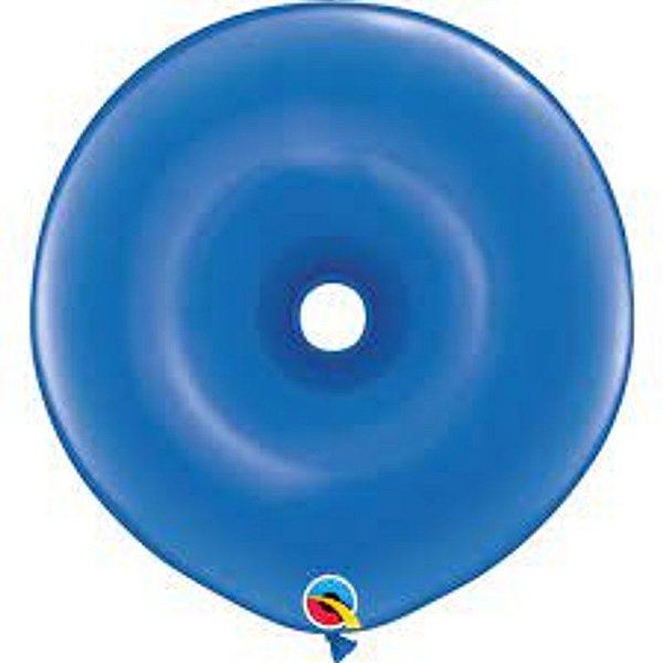 Balão Qualatex 16" - Geo Azul Safira - Liso Látex Donut - 25 Un