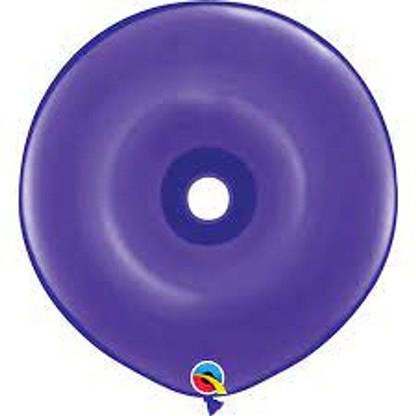 Balão Qualatex 16" - Geo Violeta - Liso Látex Donut - 25 Un