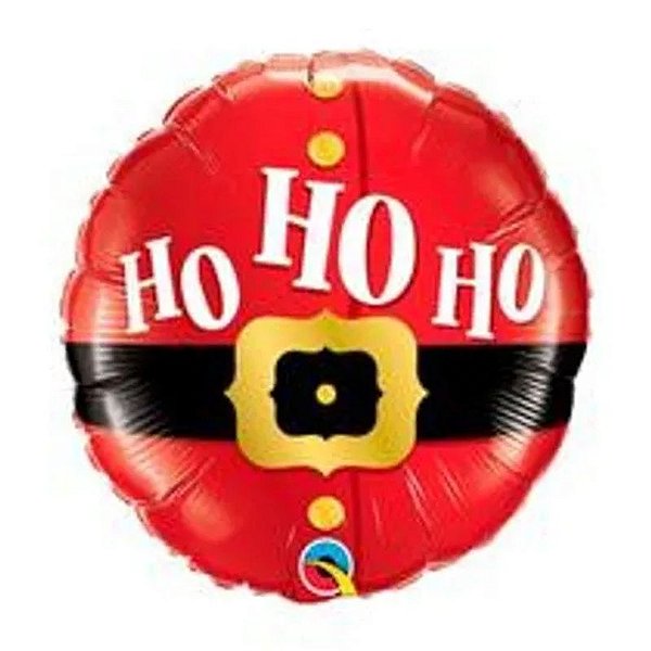 Balão Qualatex 18" - Redondo - Ho Ho Ho-Cinto De Santo - 1 Un
