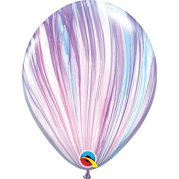 Balão Qualatex 11" - Redondo Fashion - Liso Látex Superagate - 25 Un