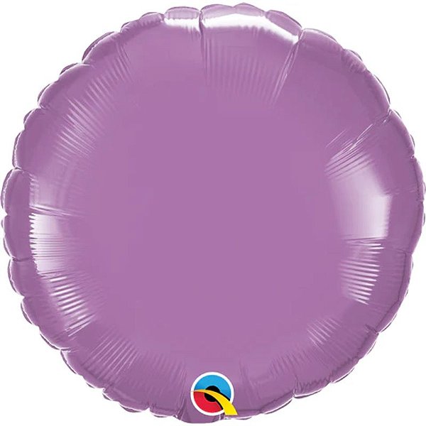 Balão Qualatex 18" - Redondo - Lilás Primavera Metalizado Liso - 1 Un