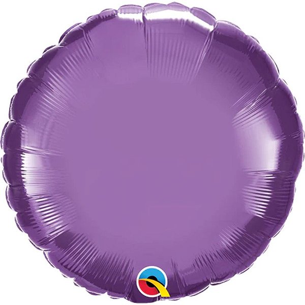 Balão Qualatex 18" - Redondo Solto - Chrome Roxo - 1 Un