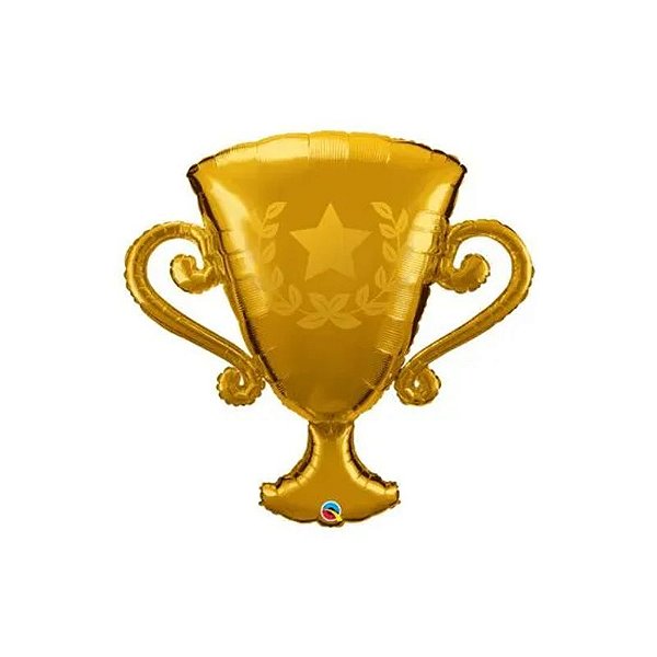 Balão Qualatex 39" - Shape - Trofeu Dourado - 1 Un