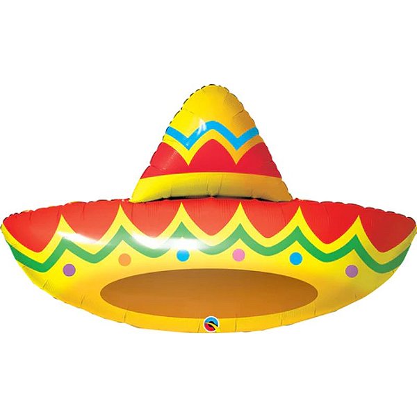 Balão Qualatex 41" - Shape - Sombrero - 1 Un