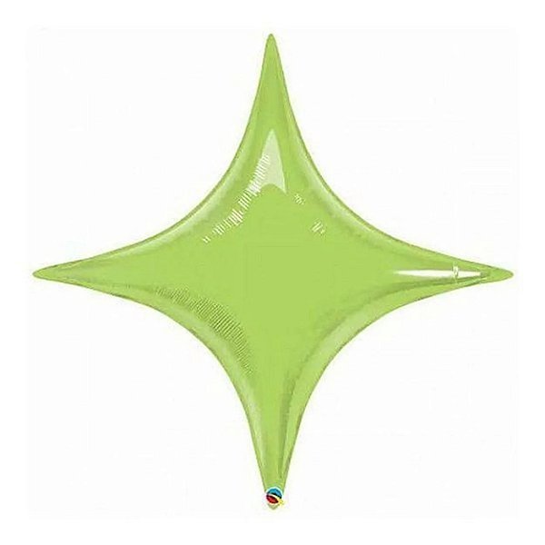 Balão Qualatex 20" - Shape Solto - Starpoint Verde Lima - 1 Un