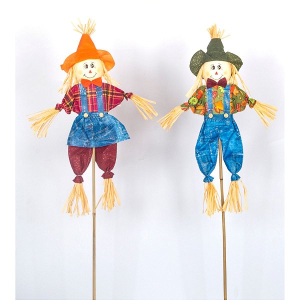 Enfeite Junino Vareta Espantalho 90cm - 1 Un