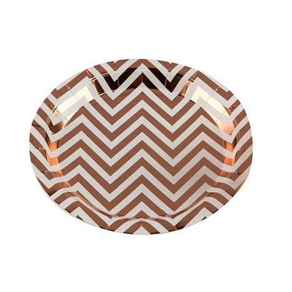 Prato Papel Missoni Bronze - 10 Unidade