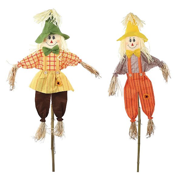 Espantalho Decorativo Severino e Quiqui - 2 Un