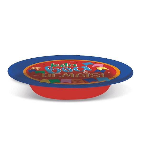 Petisqueira Laminada Festa Junina Arraiá 18cm - 8 Un