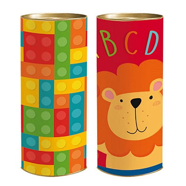 Lata Para Presente GG 29,5x11,5cm Brincadeira - 6 Un