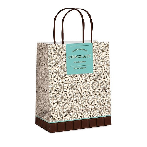 Sacola de Papel Gourmet G 32x26,5x13cm - 10 Un