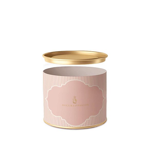 Lata Para Doces Rígida Lavie Composê Foundant Mediterrâneo 10x7cm - 12 Un