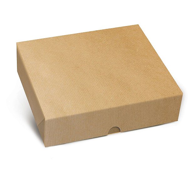 Caixa Retangular Tampa Fundo New Kraft G 30x24x6cm - 10 Un