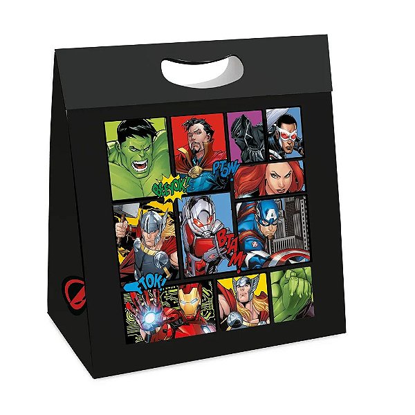 Caixa New Plus M 23x8,5x30cm Marvel Hq - 10 Un